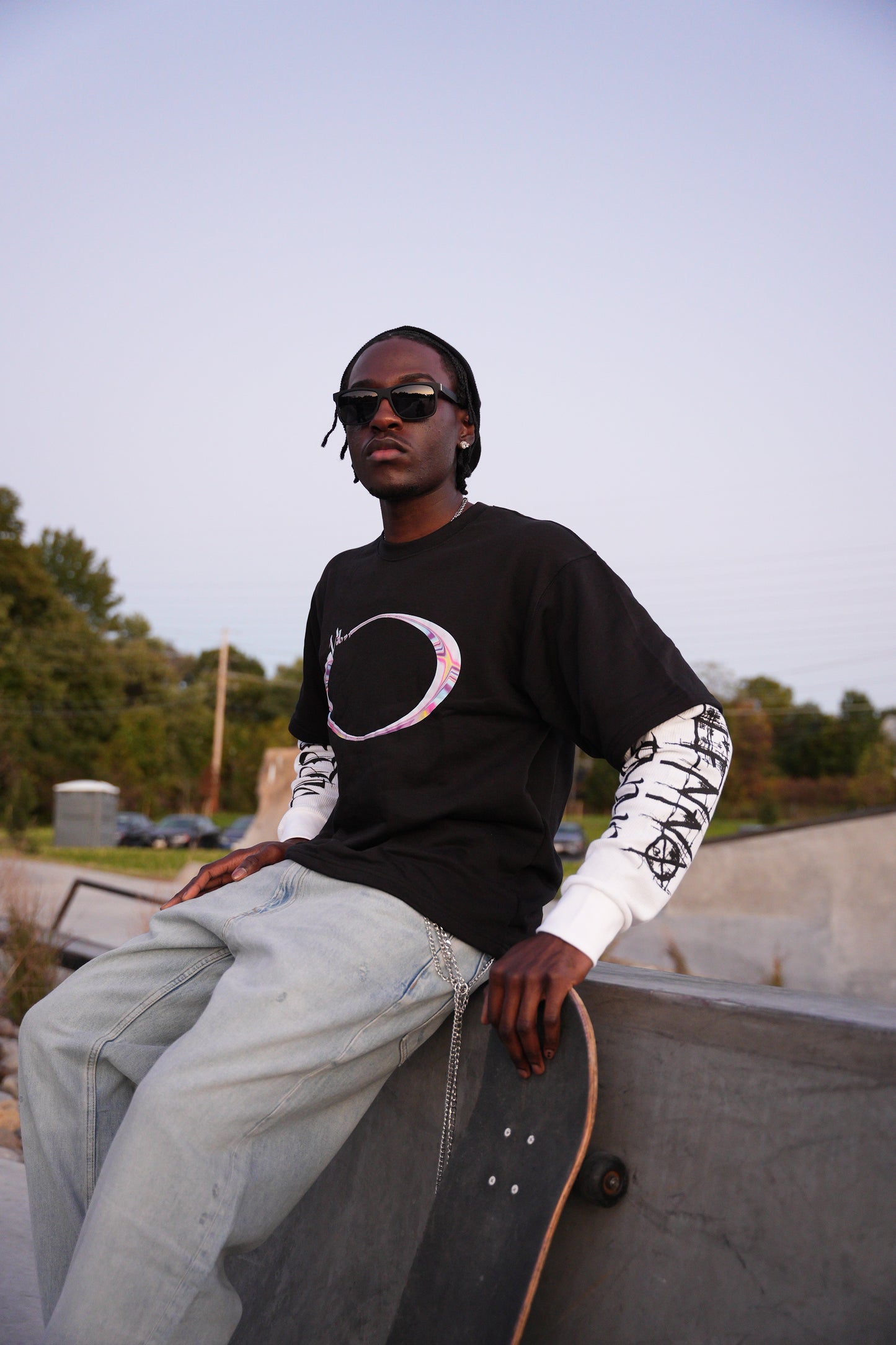 Thermal Tee (black and white)