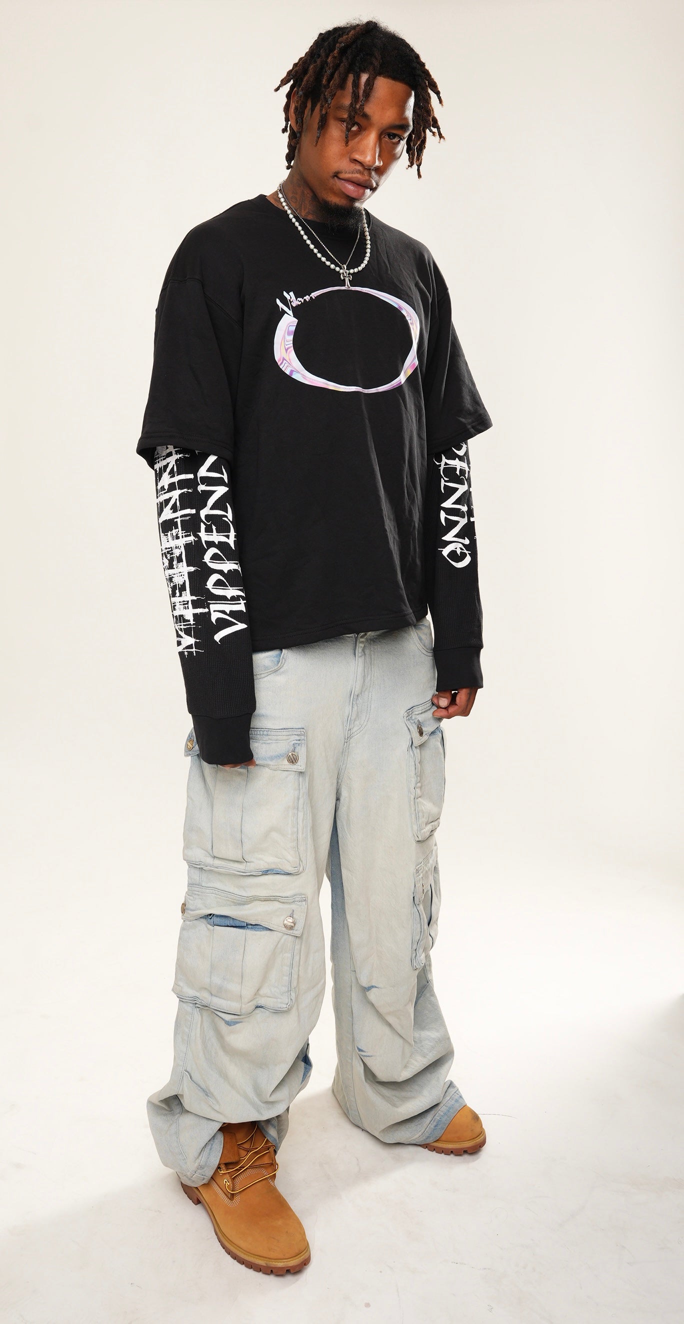 Thermal Tee (black on black)