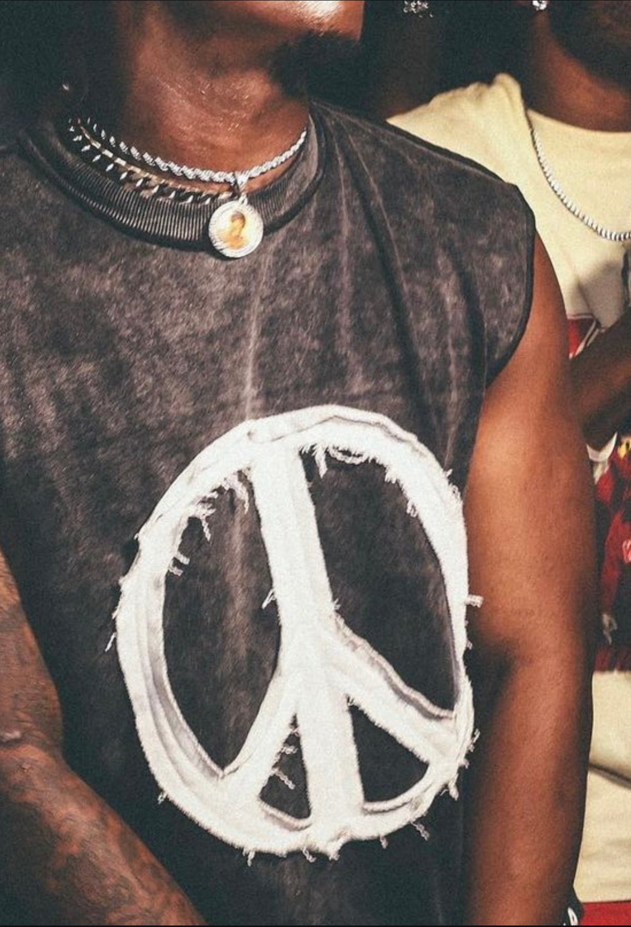 Peace, Love, Villenno Tank (Black)